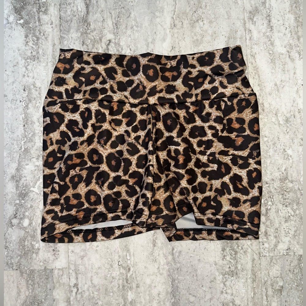 🤑Leopard Print biker short